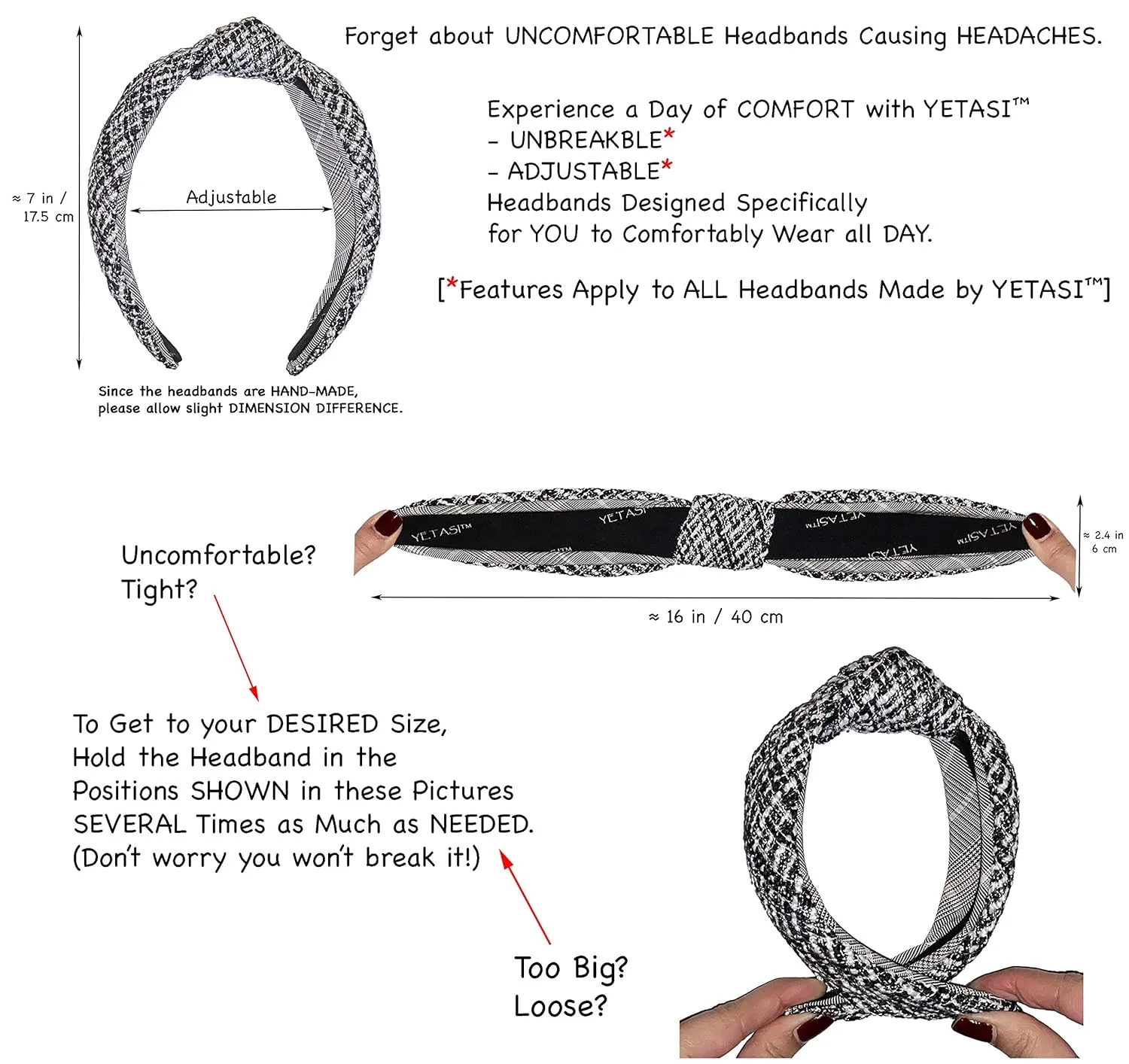 Women's Headbands: Brown Velvet Chic Knotted Top Knot, Trendy Fashion Designer Head Band