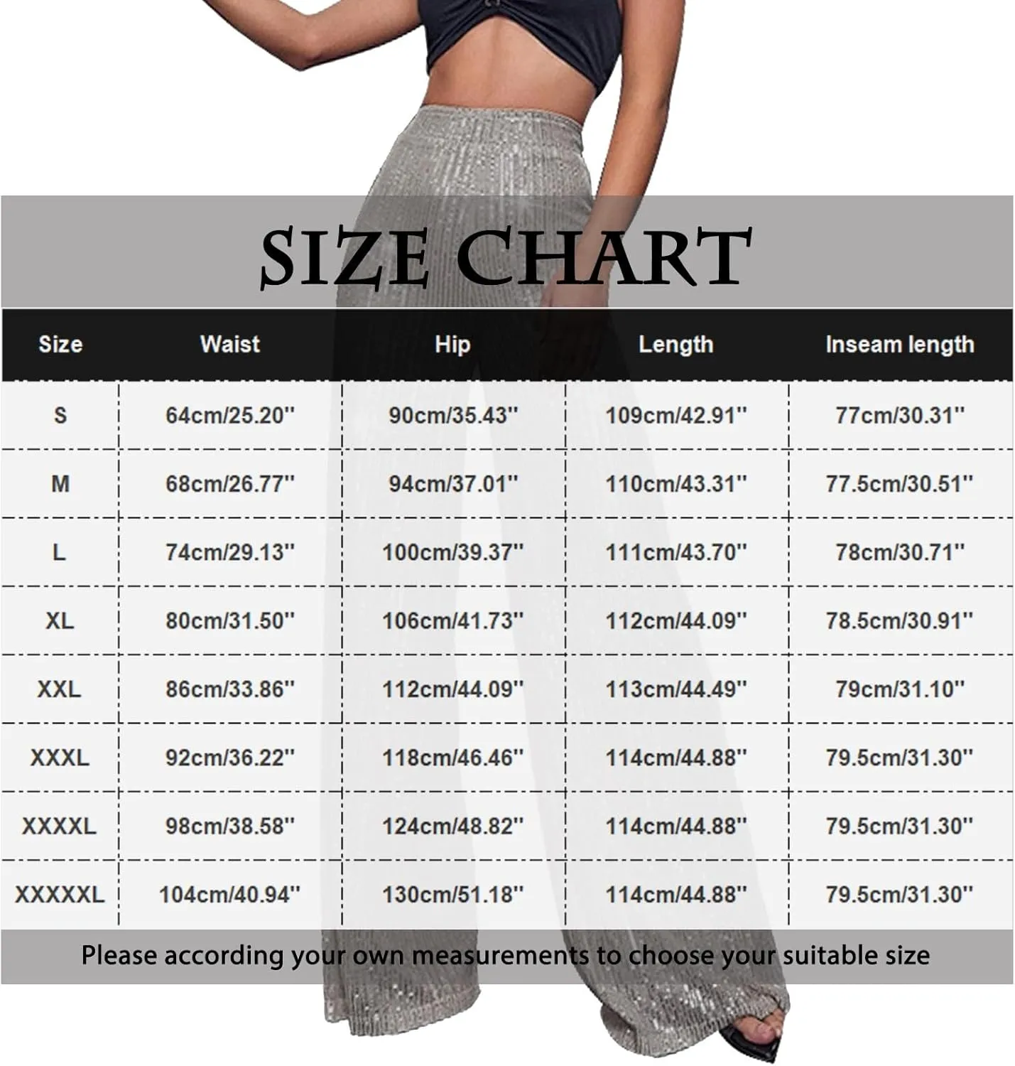 Women's High Waisted 80s Sparkle Sequin Pants Loose Drape Wide Leg Pants Women's Fashion Bling Glitter Dance Pants
