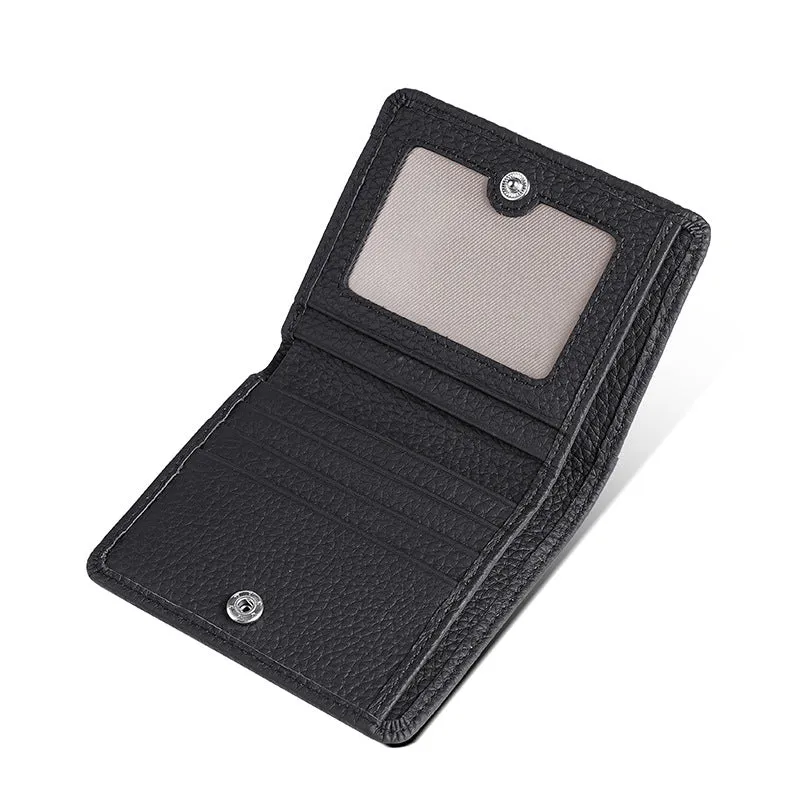 Women's Leather Swiping Safety Fashion Cover Change Ladies Wallets