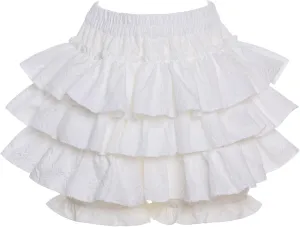 Womens Lolita Bloomers Retro Embossed Ruffles Pumpkin Pants Bottom Shorts