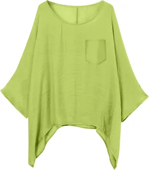 Womens Plus Size Cotton Linen Shirts Elegant 3/4 Sleeve Round Neck Summer Cape Blouses Casual Loose Fit Tunic Tops