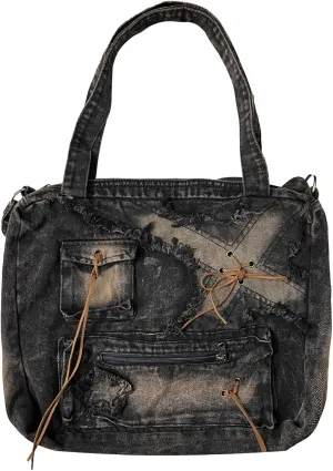 Women's Retro Y2K Denim Bag - Casual Wallet & Handbag with Large Capacity