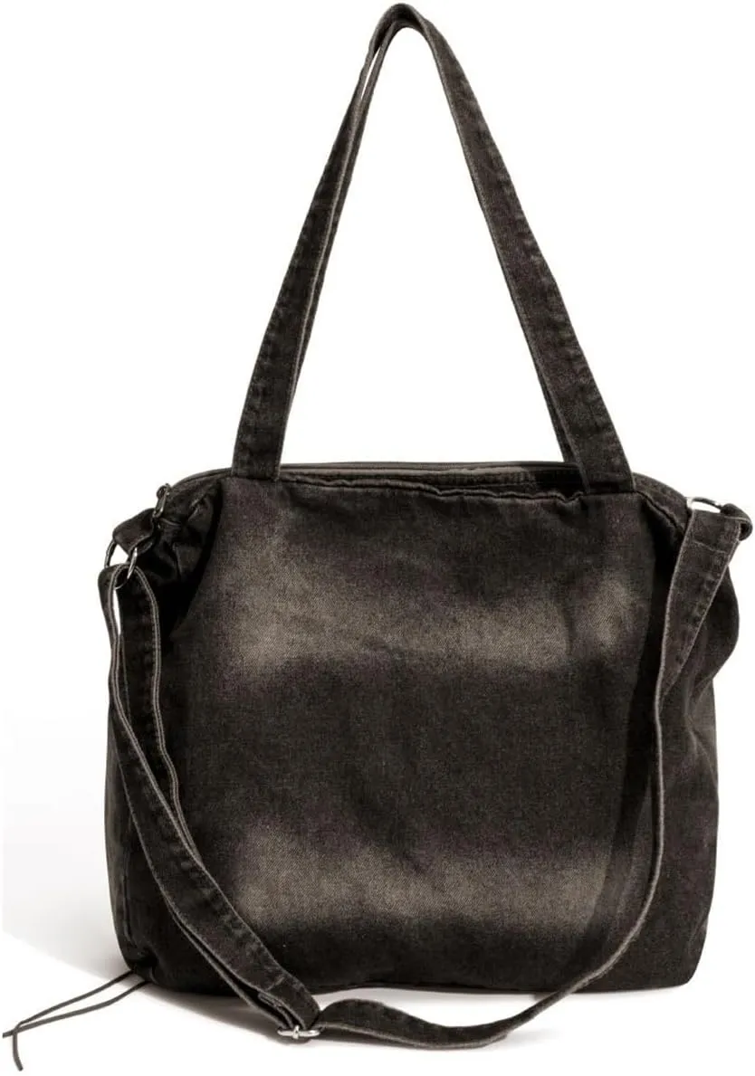 Women's Retro Y2K Denim Bag - Casual Wallet & Handbag with Large Capacity