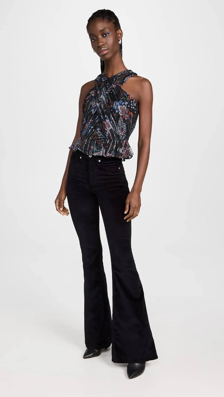 Women's Sheridan Velvet Bell Bottom Jeans