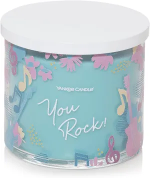 Yankee Candle 3-Wick You Rock Candle in Catching Rays Scent, 14.5oz – Ideal Gift for Every Occasion, Perfect for Men & Women