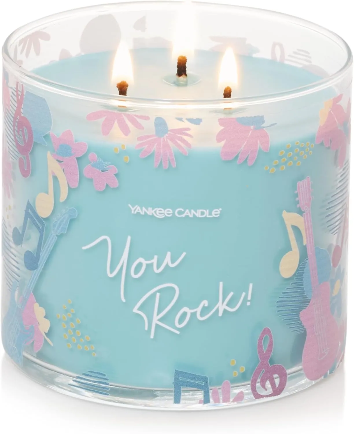 Yankee Candle 3-Wick You Rock Candle in Catching Rays Scent, 14.5oz – Ideal Gift for Every Occasion, Perfect for Men & Women