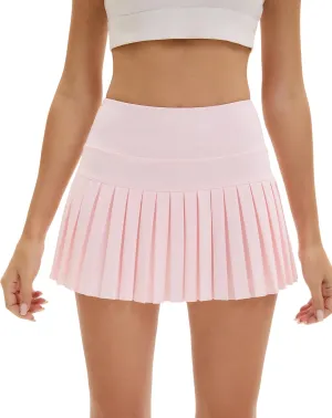 Yknktstc Women Tennis Skirt with Pocket Pleated Golf Skort Active Workout Running Athletic Shorts
