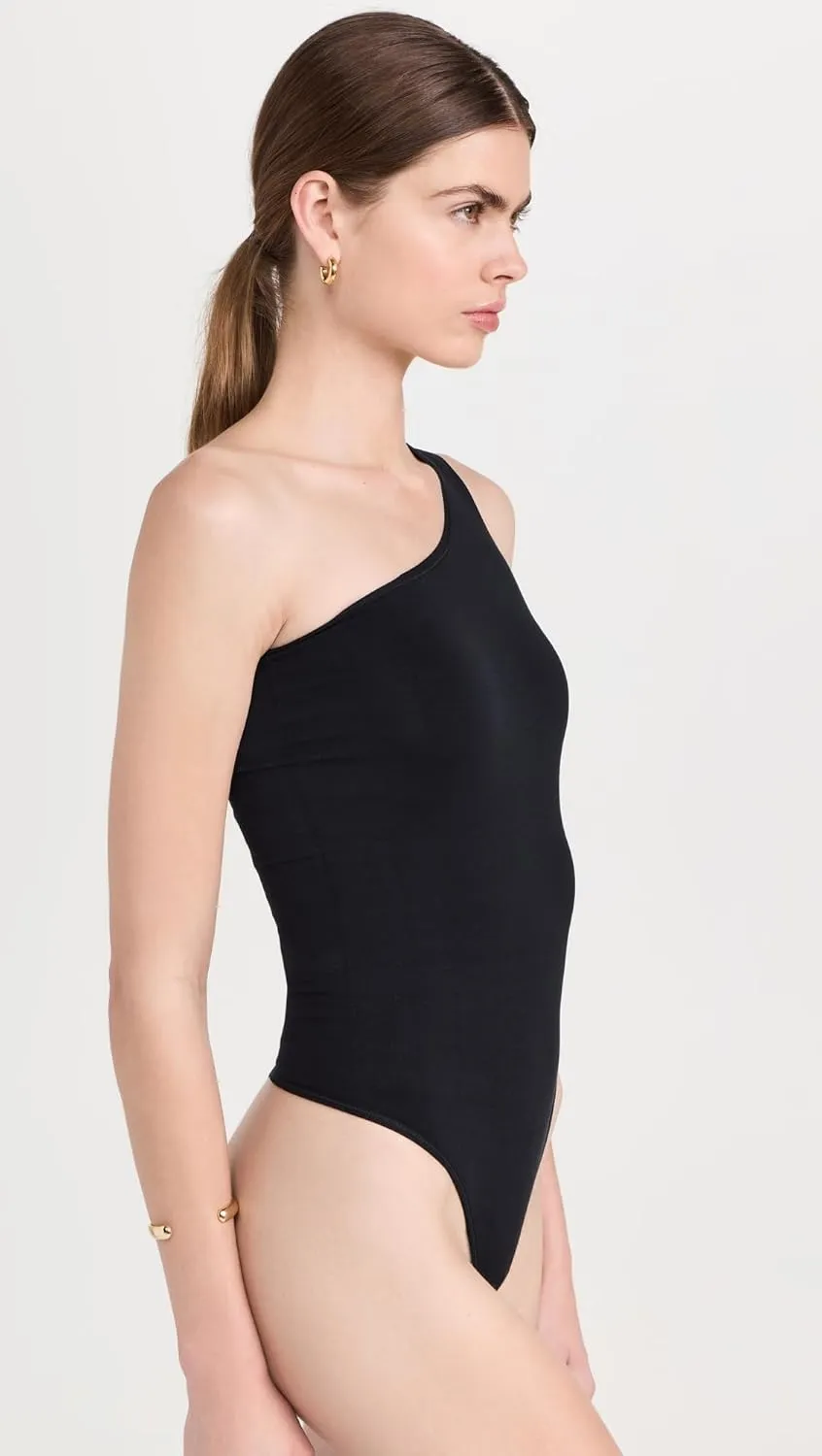Yummie Womens One Shoulder Shaping Thong BodysuitOne Shoulder Shaping Thong Bodysuit