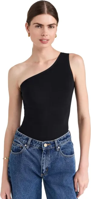 Yummie Womens One Shoulder Shaping Thong BodysuitOne Shoulder Shaping Thong Bodysuit