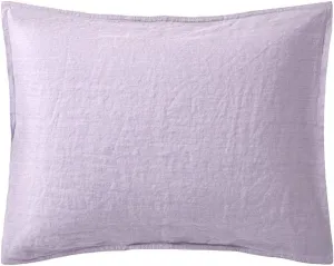 Yves Delorme Originel Glycine Boudoir 12 x 17 in Sham | 100% Stone Washed Linen | Luxury Bedding from France