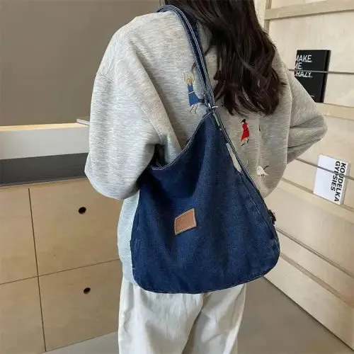 Zibelle Denim Shoulder Bag