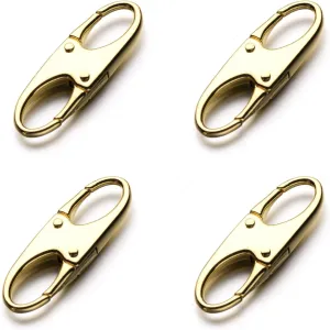 Zpsolution Zipper Clips Anti Theft - Keep The Zipper Closed - Zipper Locks Anti Theft (4 Gold), zp2021006
